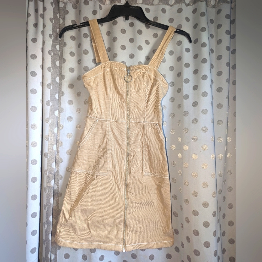 DIVIDED Full Zip Denim Mini Dress Size O